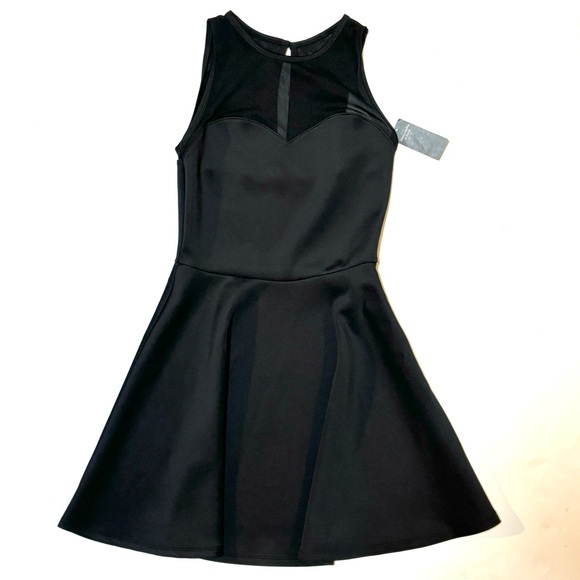 NWT A&F Abercrombie & Fitch Black Skater Dress M - Picture 9 of 10